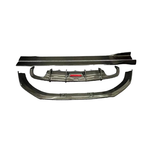 Audi A6 S6 S-Line carbon fiber body kit front lip side skirts diffuser