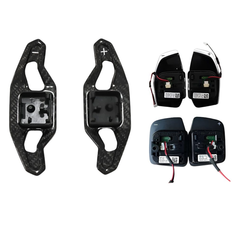 Audi Q8 SQ8 RSQ8 Q2 SQ2 carbon fiber paddle shifters stick on 2017–2021