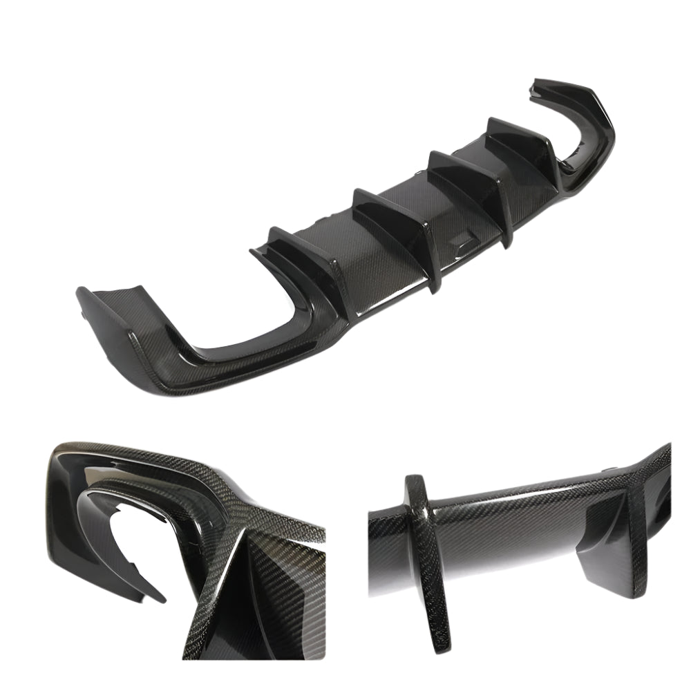 Audi A3 S-Line S3 carbon fiber rear diffuser 2017–2020